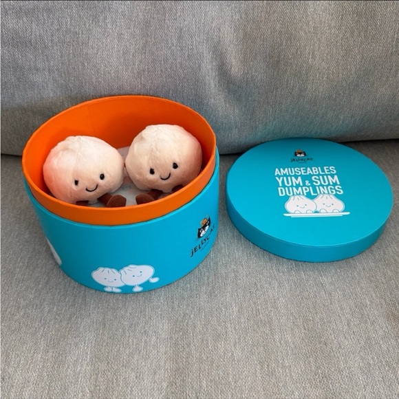 Jellycat Other - Jellycat Yum & Sum Dumplings with Steamer China Exclusive Fast Shipping